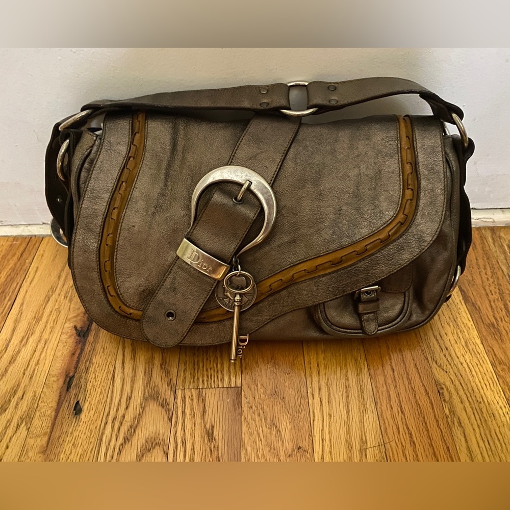 Original Dior bronze saddle bag
